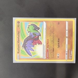 Pokemon card, Radiant Hawlucha. Ships in toploader for protection.